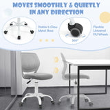 BABY JOY Height-Adjustable Ergonomic Kids Desk Chair, Kids Mesh Computer Chair