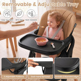 BABY JOY 7-in-1 Convertible Foldable Baby High Chair w/Adjustable Tray