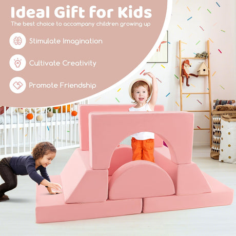 HONEY JOY 8 PCS Kids Play Sofa