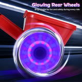 Toddler Bike with Glowing Rear Wheels and Adjustable Seat