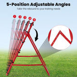 Foldable Soccer Rebounder Net with Adjustable Bounce Back