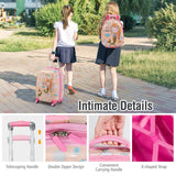 BABY JOY 2 Pieces Kids Luggage Set, Children Hard Shell Travelling Case