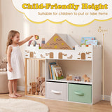 HONEY JOY Toy Storage Organizer with Stuffed Animal Storage