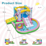 Inflatable Bounce House, Kids Jumping Castle w/Slide