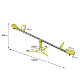 Swivel Children Teeter Totter Outdoor Play Set for 2 Children
