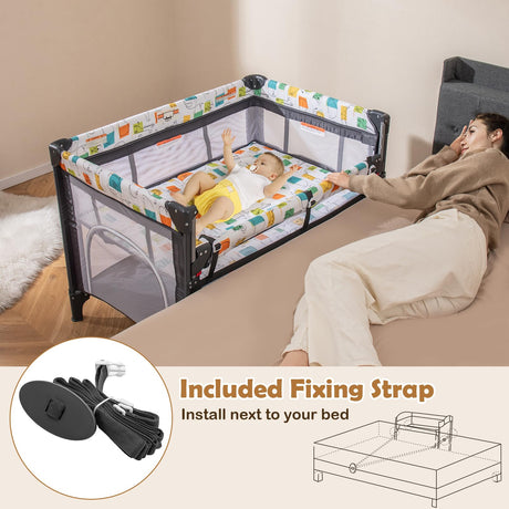 BABY JOY 5-in-1 Baby Bassinet