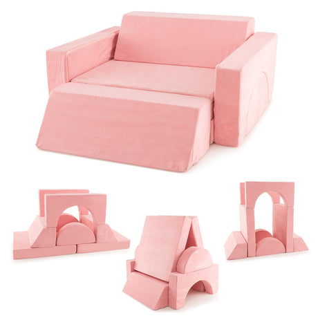HONEY JOY 8 PCS Kids Play Sofa