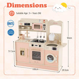 Kids Kitchen Playset, Pretend Play Kitchen w/25 Accessories