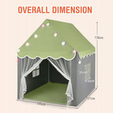 HONEY JOY Kids Play Tent, Large Playhouse with Star Ornaments