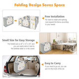 BABY JOY Foldable Baby Playpen 16 Panels, Kids Safety Yard Activity Center