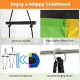 Outdoor Platform Tree Swing with Soft Handles and Adjustable Height