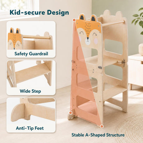 BABY JOY 3-in-1 Toddler Kitchen Step Stool