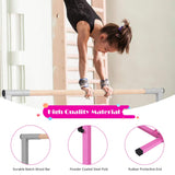 BABY JOY Kids Gymnastic Training Bar, 90 to 150cm Height Adjustable Expandable Exercise Horizontal Kip Bar w/Double Locking Mechanism