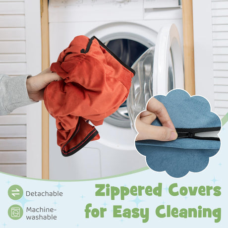 BABY JOY Kids Climb & Crawl Playset, Toddler Climber with Slide & Stairs