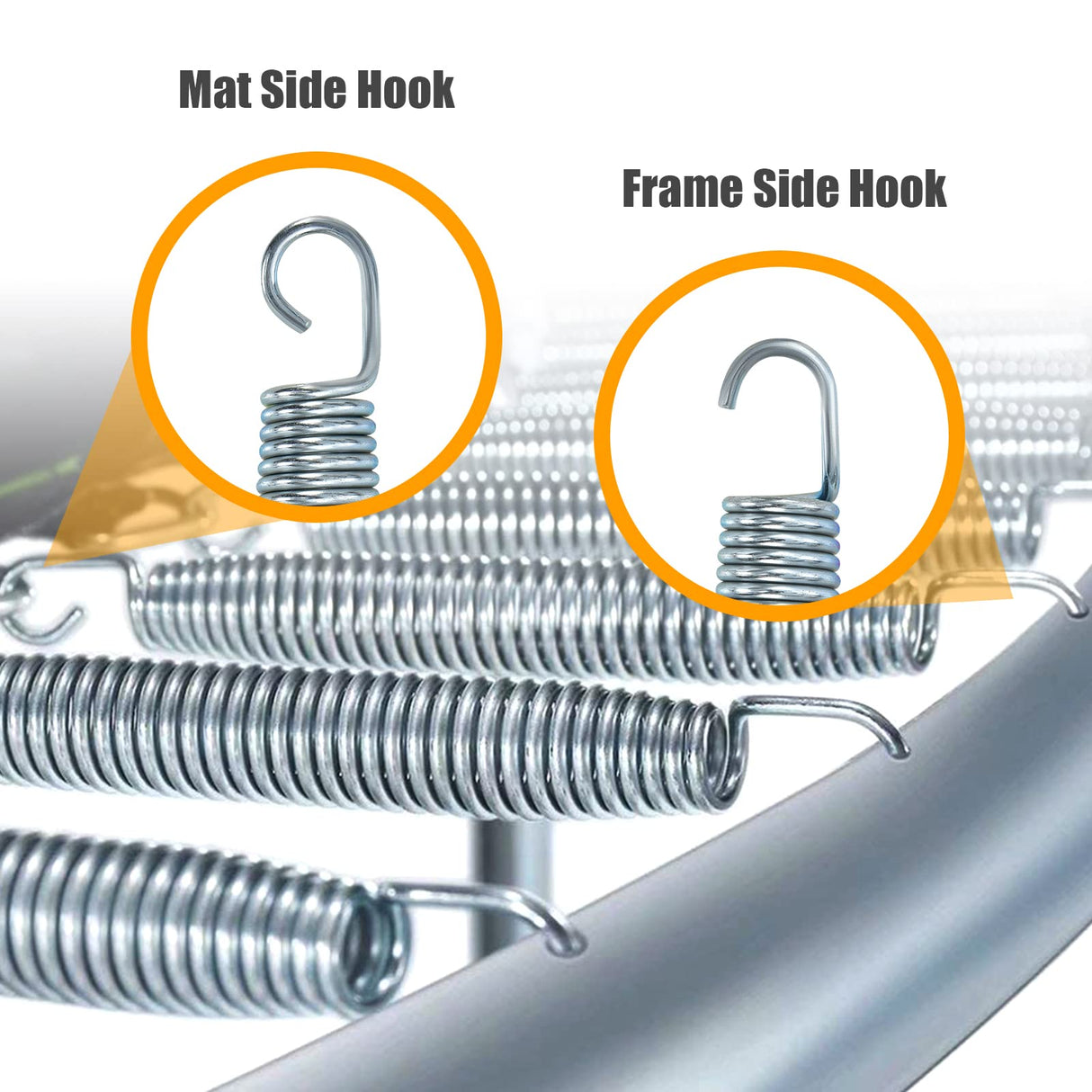 HONEY JOY 20 Pack Trampoline Springs, 14 cm Heavy Duty Replacement Trampoline Springs
