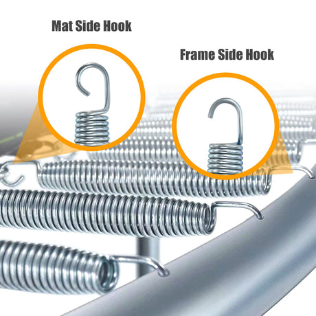 HONEY JOY 20 Pack Trampoline Springs, 14 cm Heavy Duty Replacement Trampoline Springs
