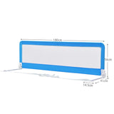 BABY JOY Bed Rails for Toddlers, 180cm Extra Long, Swing Down Bed Guard