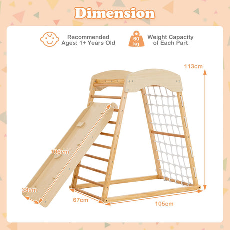HONEY JOY 6-in-1 Indoor Jungle Gym Climber