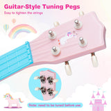 21 Inch Ukulele Guitar for Kids, Children Mini Ukulele with 4 Nylon Strings and 12 Frets for Beginners