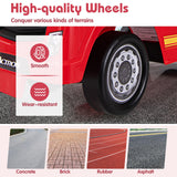 HONEY JOY Mercedes-Benz Licensed Kids' Ride On Truck, Push Fire Engine