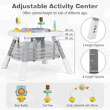 BABY JOY 15-in-1 Convertible Baby High Chair, Activity Center with 3 Fun Toys