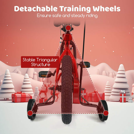 Toddler Training Bike with Music Function and Removable Training Wheels