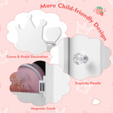 HONEY JOY 360° Rotating Kids Jewelry Cabinet