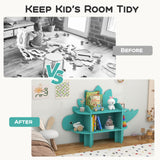 HONEY JOY Dinosaur Bookcase for Play Room, Nursery, Kindergarten