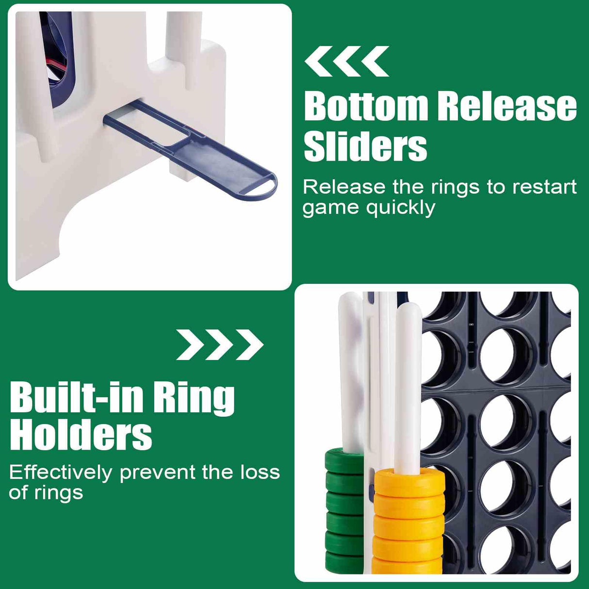 Connect 4 in A Row Jumbo Family Garden yard Game