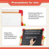 BABY JOY Kids Art Easel, 3 in 1 Wooden Art Easel for Toddlers w/Whiteboard, Chalkboard, Paper Roll