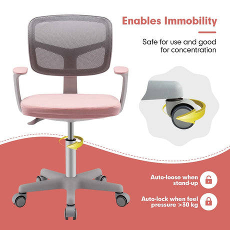 HONEY JOY Kids Desk Chair, Height Adjustable Children Study Chair