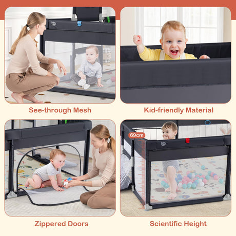 185 x 155cm Baby Playard