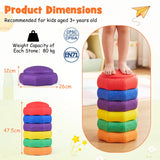HONEY JOY 6-Piece Stepping Stones for Boys and Girls Aged 3+ Years Old