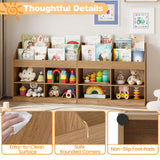 HONEY JOY 3-Tier Kids Bookshelf, Montessori Cube Bookcase for Nursery, Classroom