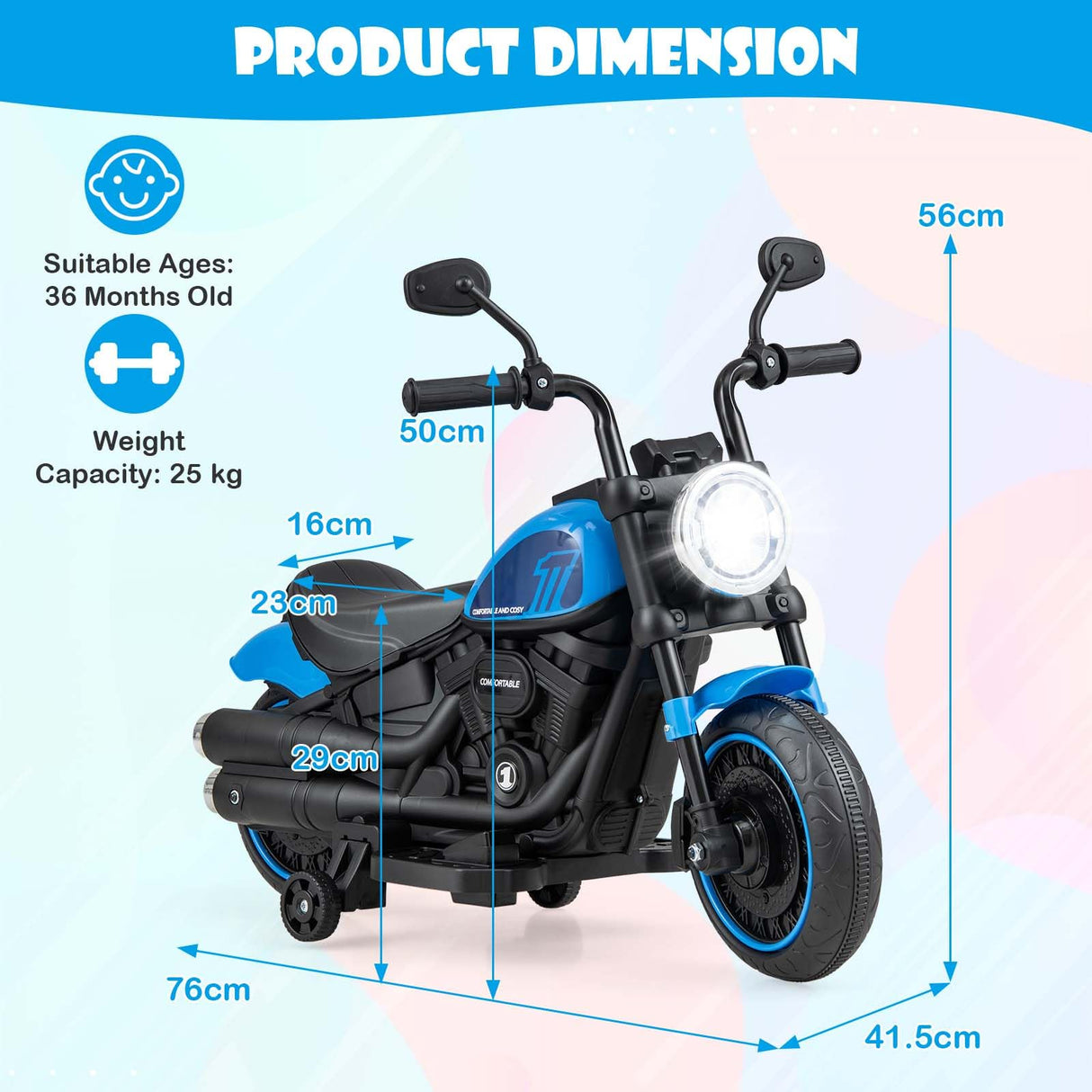 HONEY JOY Kids Electric Motorcycle