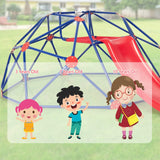 HONEY JOY Climbing Dome & Play Set, 8FT Geometric Dome Climber