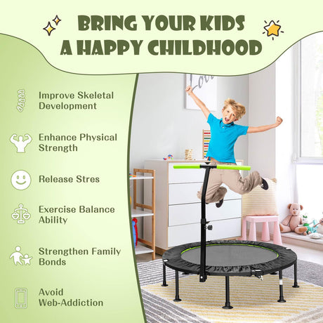 Foldable Mini Trampoline, Indoor Exercise Trampoline