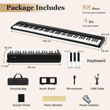 HONEY JOY 88 Keys Foldable Piano Keyboard