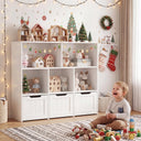 HONEY JOY Kids Toy Storage Organizer, Children Bookshelf Toy Chest Box
