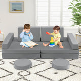 Kids Modular Convertible Foam Folding Sofa with Portable Handle