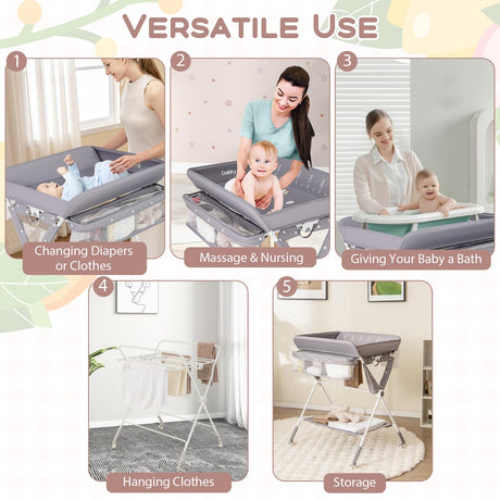 BABY JOY Foldable Baby Changing Table