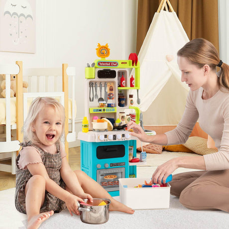 95 PCS Kids Kitchen Playset, Pretend Play Kitchen