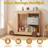 HONEY JOY Toy Storage Organizer with Stuffed Animal Storage
