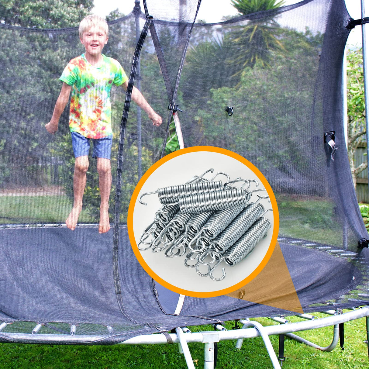 HONEY JOY 20 Pack Trampoline Springs, 14 cm Heavy Duty Replacement Trampoline Springs