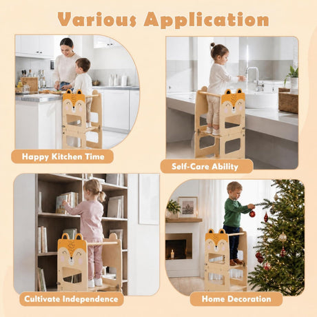 BABY JOY 3-in-1 Toddler Kitchen Step Stool