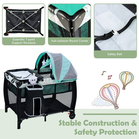 BABY JOY Portable Baby Bassinets