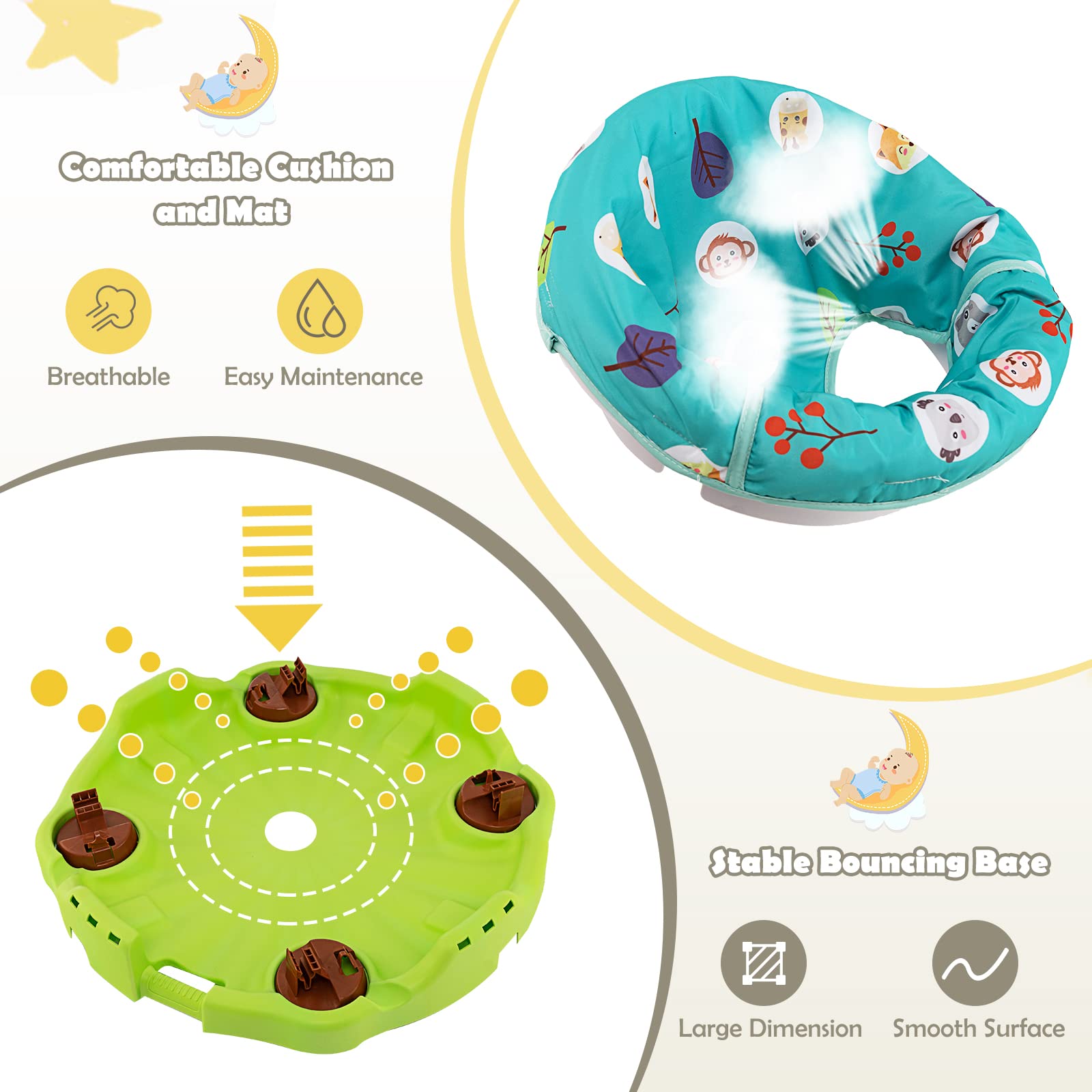 BABY JOY Baby Jumper Activity Center, 3 in 1 Activity Center