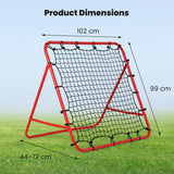 Foldable Soccer Rebounder Net with Adjustable Bounce Back