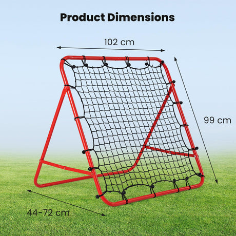 Foldable Soccer Rebounder Net with Adjustable Bounce Back