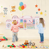 Castle Activity Wall Busy Board Panels 11-in-1 Montessori Wooden Sensory Board